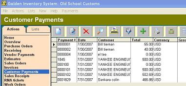 Payment  list